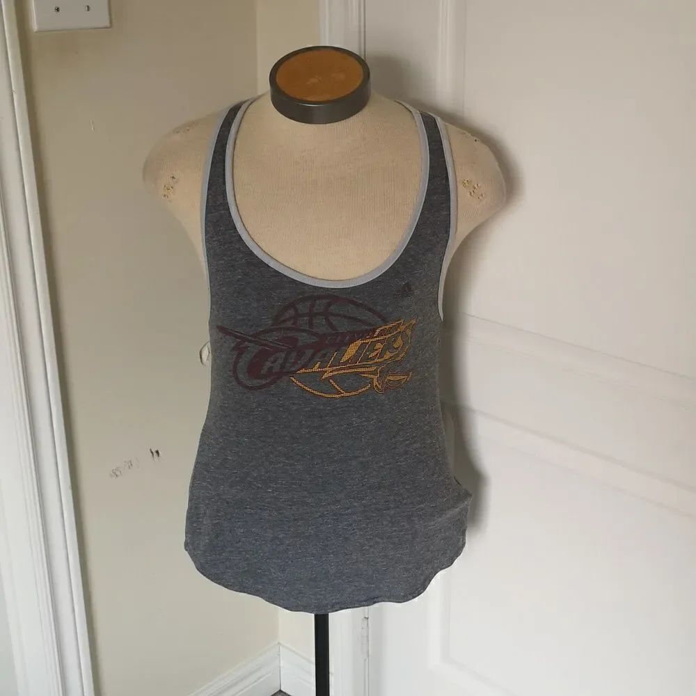 Adidas Ladies Racer Back Tank Top Medium Gray